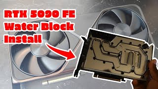 5090 Founders Edition Water Block Install Ekwb