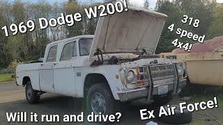 1969 Dodge Crew Cab - Will it run and drive?