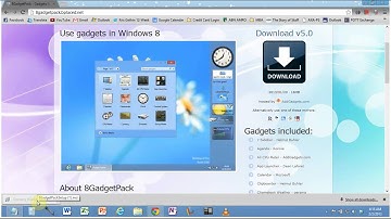 Get back Desktop Gadgets in Windows 8