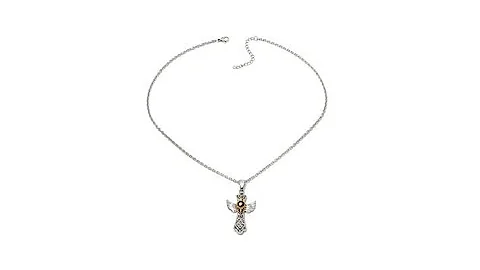 Michael Anthony Nativity Stone Angel Pendant with ...