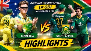 Australia vs south Africa 1st ODI Highlights 2026 l aus vs sa highlights today l aus vs sa highlight