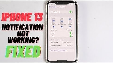 Fix- iPhone 13 Pro Max/Mini Notification Not working! [iOS 15]