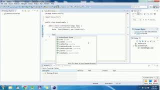 Queue Example in java example basic datastructure