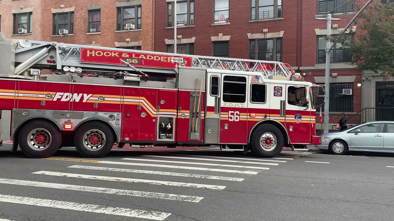 FDNY Ladder 56 Returning To Quarters