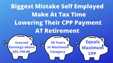 Self Employed / Your CPP Payment Is Based On Declared Income / TFSA Can Help #cppdisability #cpp