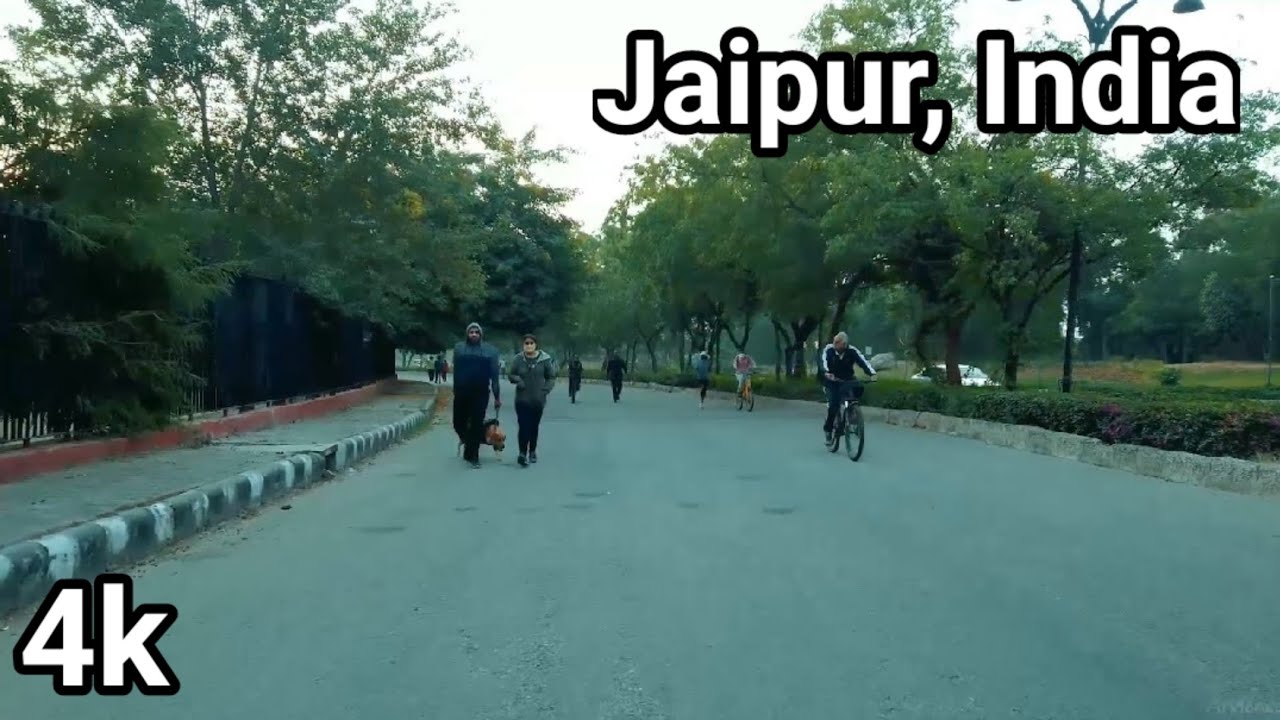 A Morning Walking Round of Asia's Biggest Circular Park | Jawahar Circle Jaipur, India 4k