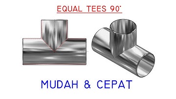 Autodesk Inventor Indonesia | Membuat Sambungan Pipa T , diameter sama 3 arah