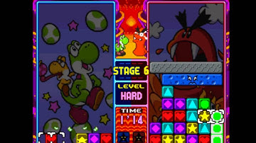 Me versus Gargantua blargg on Tetris attack Super or very hard mode  .