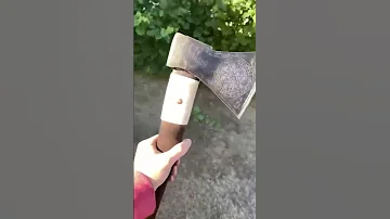 Реставрация старого дедовского топора 🔥