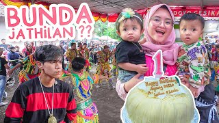 BUNDA SURPRISE ULANG TAHUN ADIK BABY DINAR | TOMPEL DITANTANG IKUT PENTAS JATHILAN