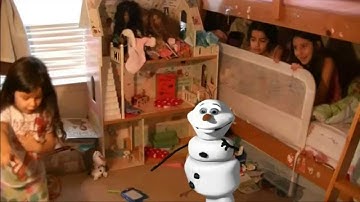 olaf from frozen meets my kids with blender 3d