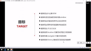 黑马Pink前端Javascript 进阶教程：P76   06 BOM导读