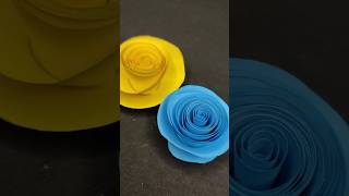 Rolled paper roses|| Diy rolled paper flowers|| #shorts #shortsvideo #youtubeshorts