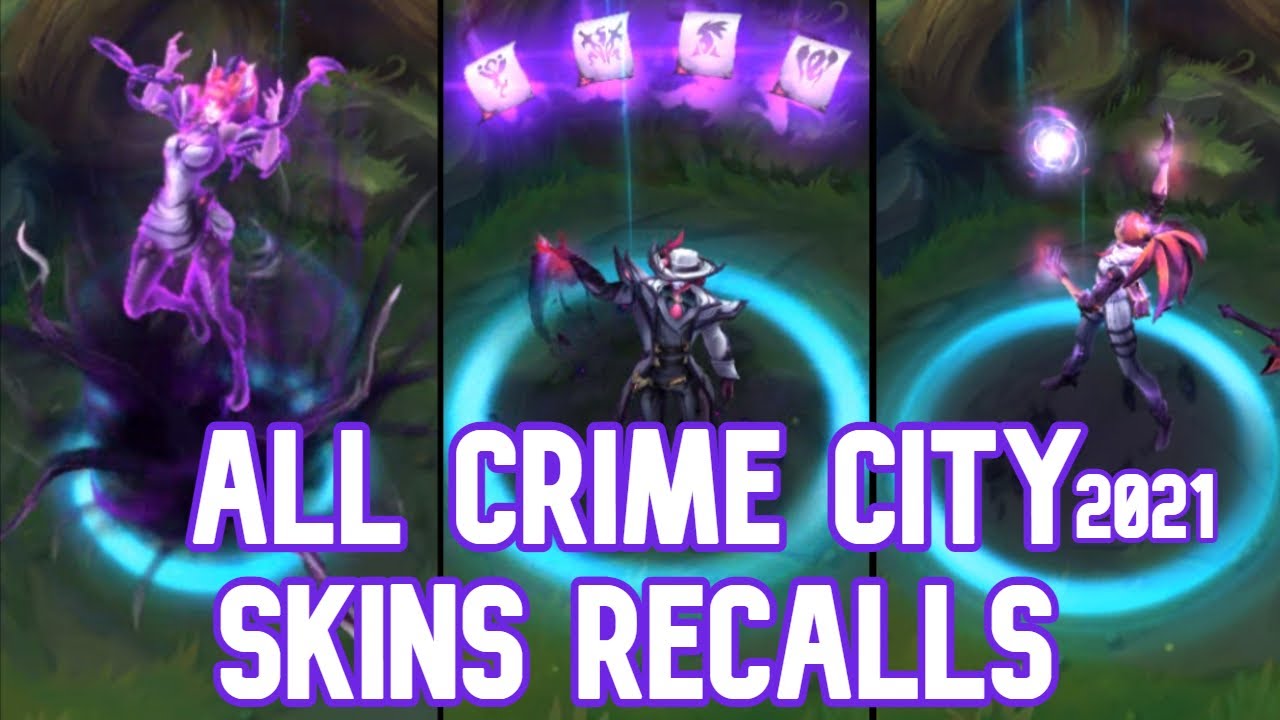 All Recalls: Crime City Nightmare 2021 (Akali, Darius, Shaco, TF, Zyra