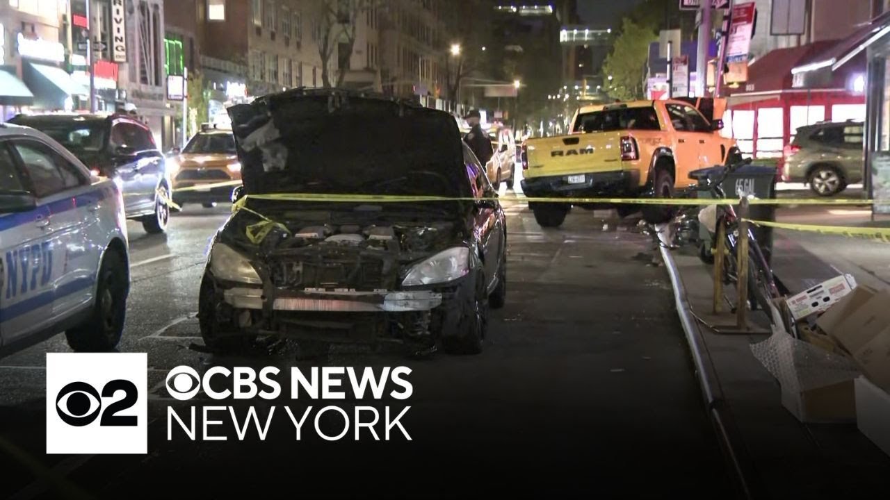 Driver stabbed in road rage crash on Upper East Side - YouTube