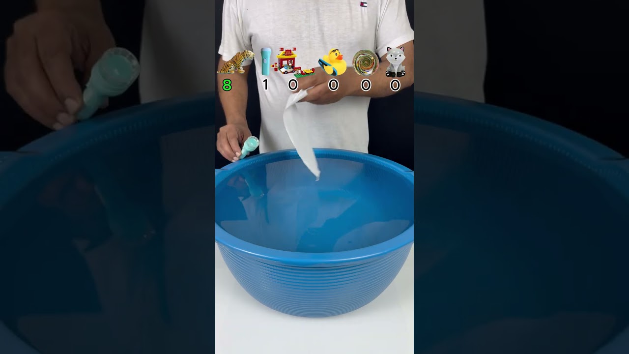 Попробуйте угадать, сколько бумажных салфеток понадобится! 