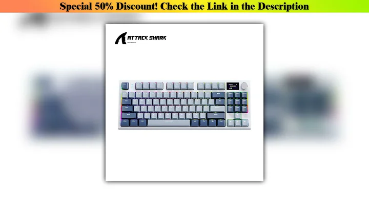 First Look Attack Shark K86 Metal Knob Mechanical Keyboard,TFT Screen,Hot Swap,RGB,Bluetooth/Wirele