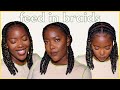 I GOT FEED IN BRAIDS! Pop Smoke Braids on Natural Hair | KandidKinks