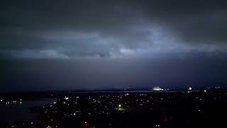 drone captures lighting