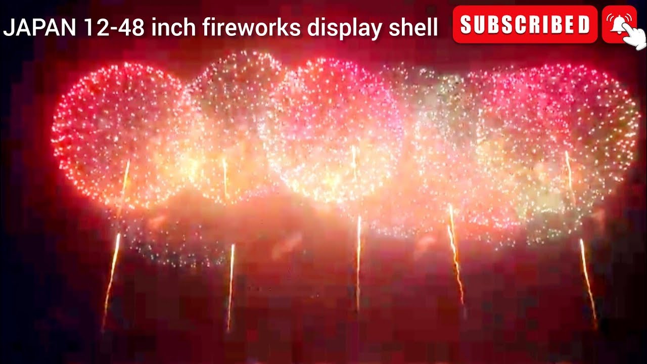 JAPAN display shell 12-48inches fireworks show(12inches 300 shots ...