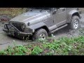 Jeep in the mud and amazing Toyota in Gosh lake, Armenia