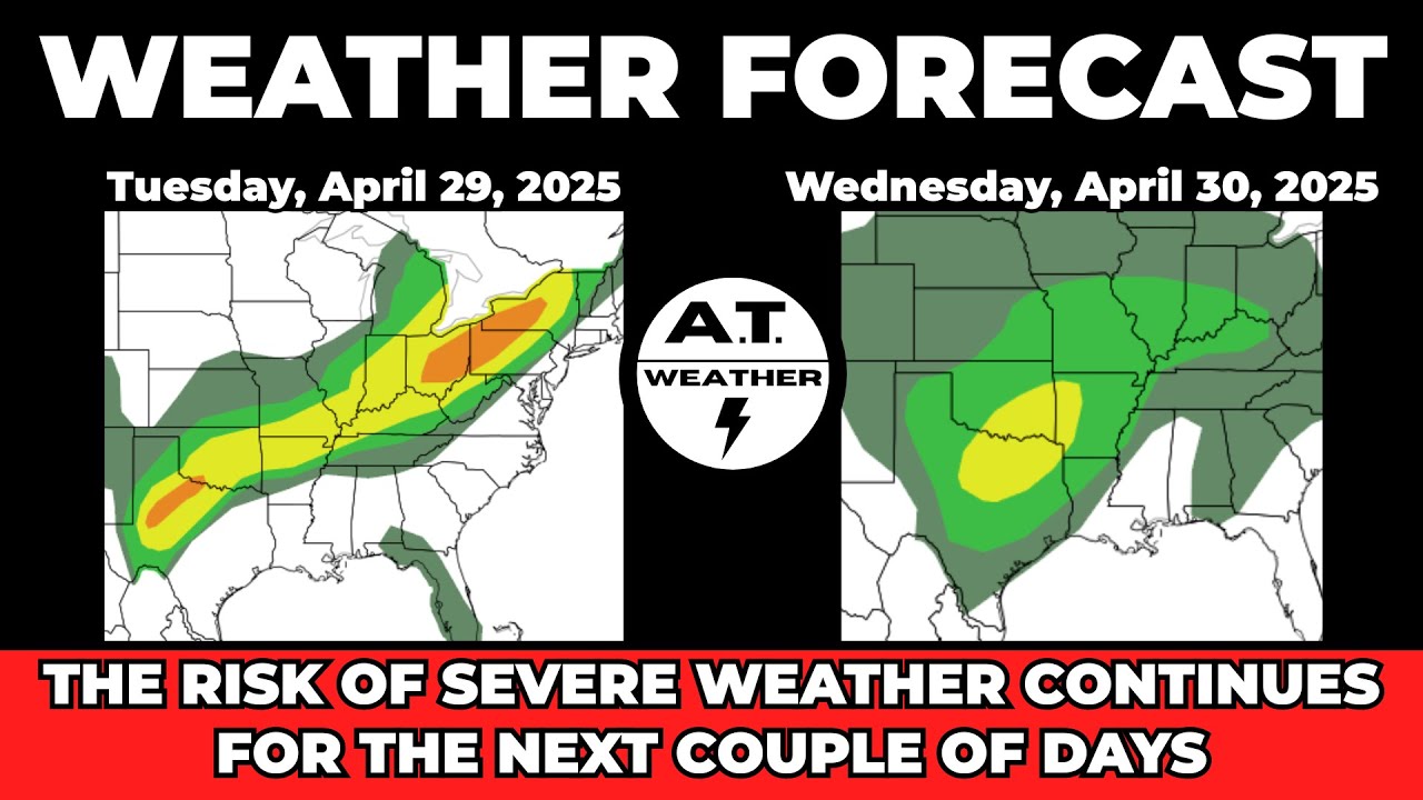 The Risk Of Severe Weather Continues Over The Next Couple Of Days - YouTube