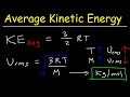 Average Kinetic Energy of a Gas and Root Mean Square Velocity Practice Problems - Chemistry Gas Laws