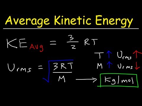ガスの平均運動エネルギーと二乗平均平方根速度の実践問題-化学ガスの法則