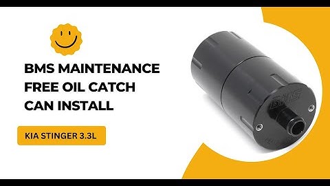 Burger Motorsports Oil Catch Can - Kia Stinger - Easy 5 Minute Install