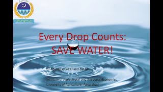 every drop counts: save water for sustainability