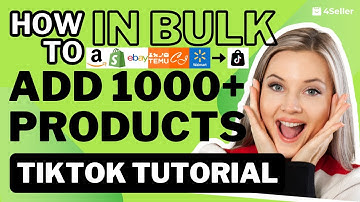 How to Bulk Add 1000+ Products to TikTok Shop (Full Tutorial Complete Guide for Beginners)