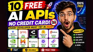 🔥 Top 10 FREE AI APIs Every Developer Must Try in 2026 (No Credit Card)
