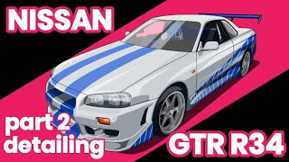 Car vector tutorial in Infinite Design | GTR R34 car #fastandfurious #fast4