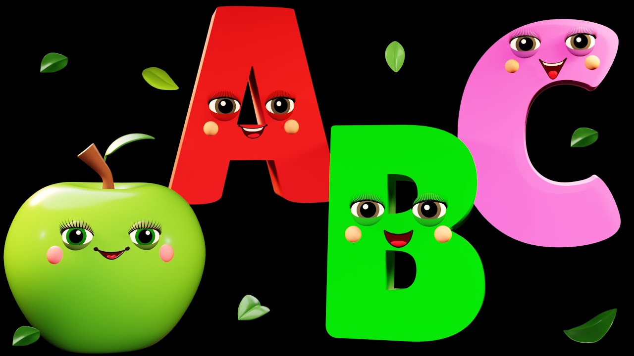 ABC Song - A to Z Alphabet Song with Fruits 🍋🍏🍇 Sensory Video for Kids