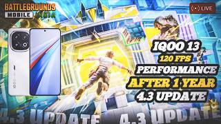 iQOO 13 120 FPS PERFORMENCE TEST AFTER UPDATE 4.3🔥| WITH FACECAM#120fps #iqoo13 #iqoo #shortslive