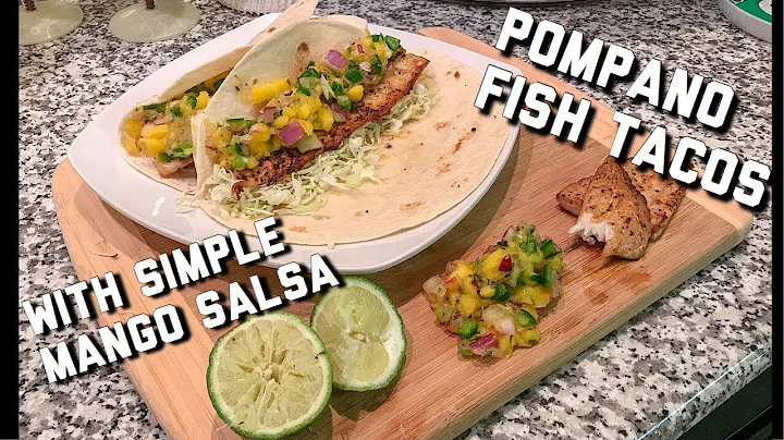 Pompano Catch and Cook | Super Simple Fish Taco and Home Made Salsa Recipe