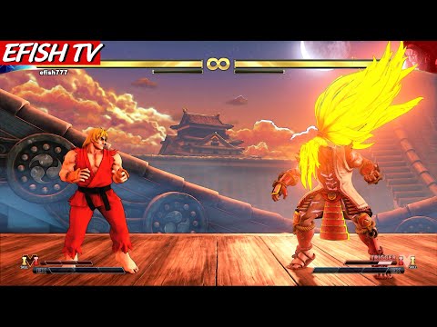 Ken vs CPT Necalli (Hardest AI) - STREET FIGHTER V