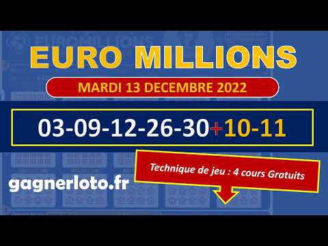 EUROMILLIONS COMBINAISON GAGNANTE
