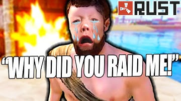 Trolling KID In Rust Then RAIDING His Base...