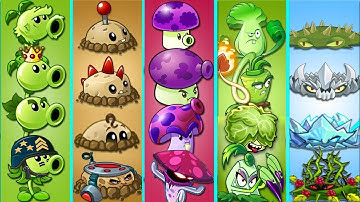 Pvz 2 Discovery - Every Plant Evolution NOOB x PRO x HACKER x GOD