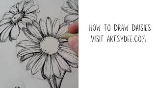 How To Draw Daisies Visit Artsydee.com