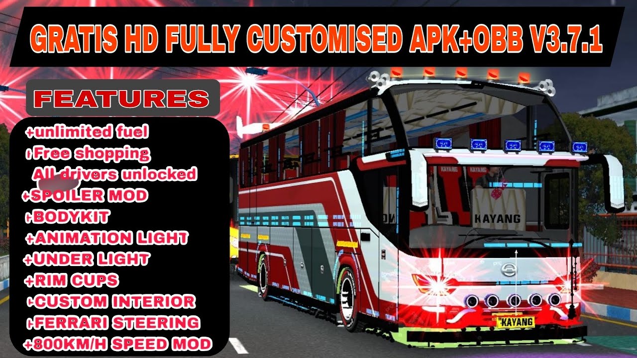 BUSSID GRATIS HD CUSTOMISED AKP +OBB 🇻3.7.1(Check description below)