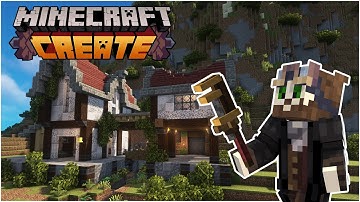 Building my PERFECT CREATE WORKSHOP in Minecraft Create Mod