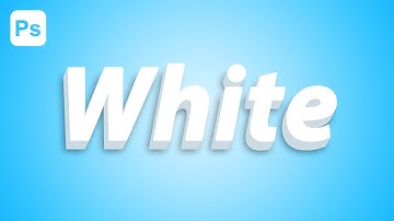 3D White Text Effect Logo Design in Photoshop  Tutorial