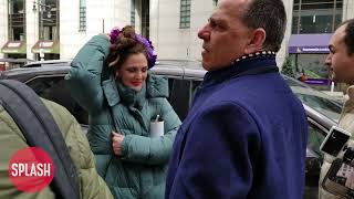 Drew Barrymore Waits Outside Before Heading To WWE WrestleMania 40 In Philadelphia - 06 Apr 2024