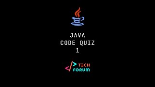 Java - Code Quiz 1 #Shorts