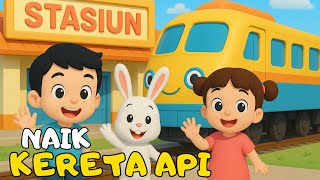 Download lagu Naik Kereta Api 🚂🎵 - Lagu Anak Anak - Lagu Animasi 3D Ceria & Edukatif