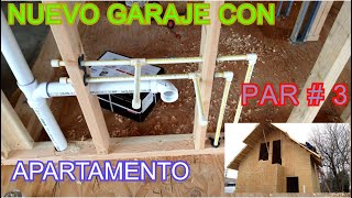 INSTALACION COMPLETA DE PLOMERIA - ROUGH - IN ( GARAJE - APARTAMENTO ) PARTE #3 🚘🏠