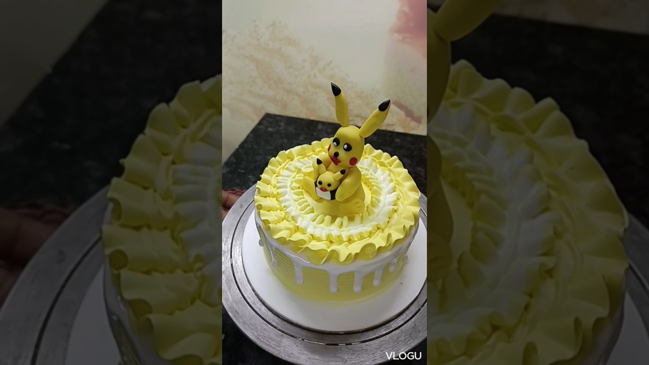 Pokemon cartoon cake easy decorations 