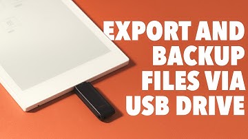 How to export and transfer files on Supernote to a USB drive while offline